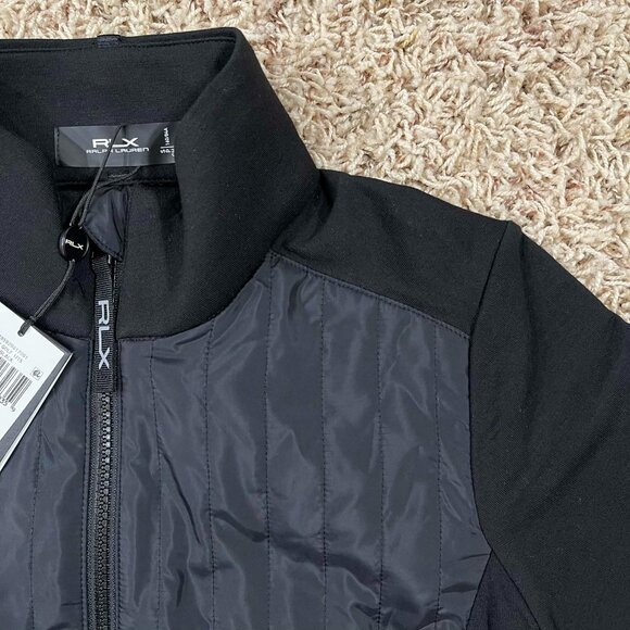 RLX Ralph Lauren Women’s Wool Blend Quilted Panel Hybrid Jacket Black, Size S - Picture 9 of 16